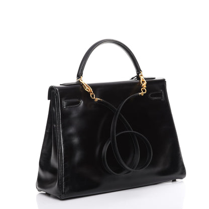 Hermes Box Kelly Retourne 32 Black 4 of 32