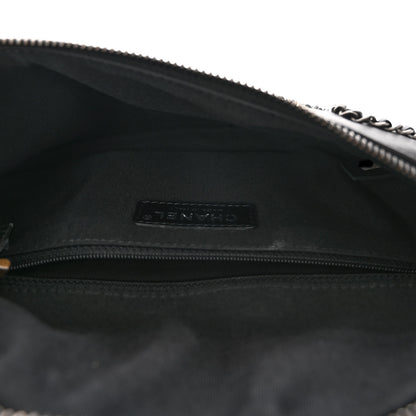Chanel Calfskin Chain 20s Signe Waist Bag Black 4 of 10