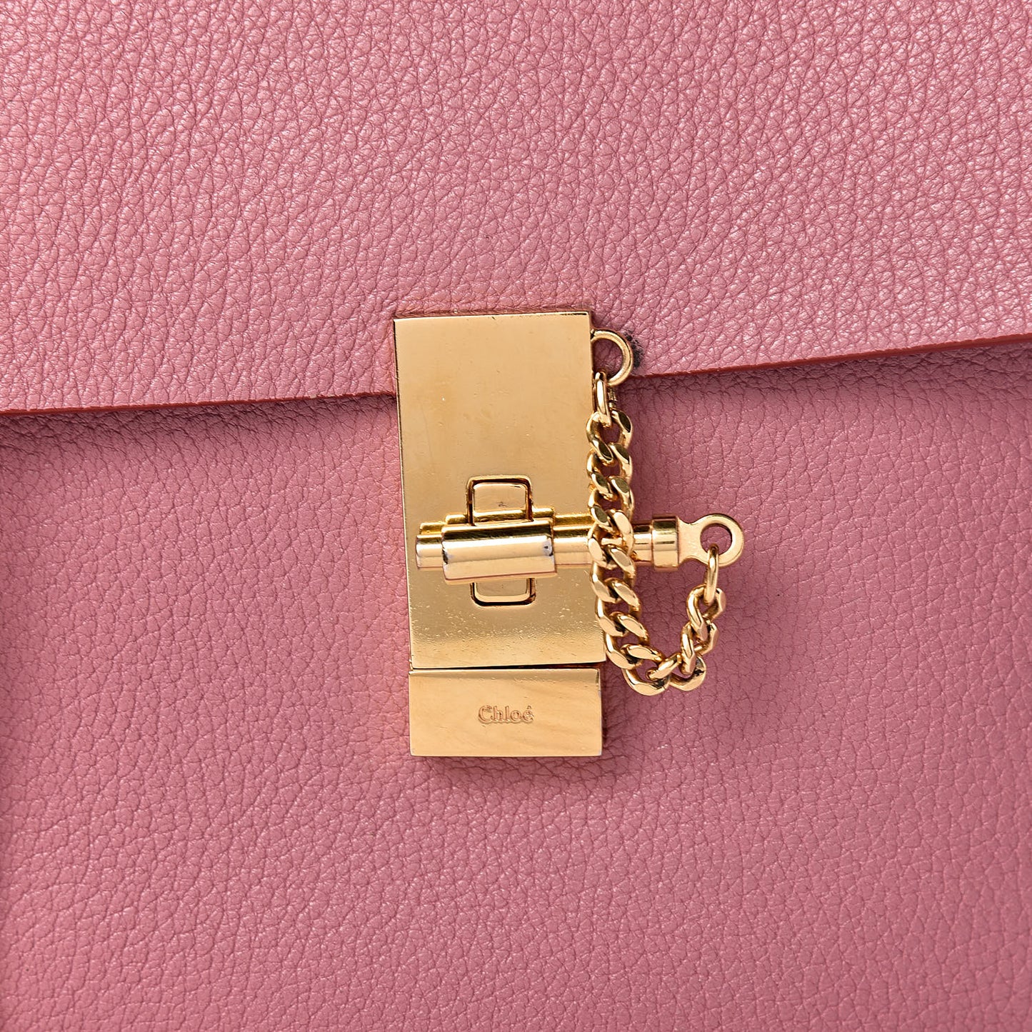 Grained Lambskin Drew Shoulder Bag Velvet Mauve