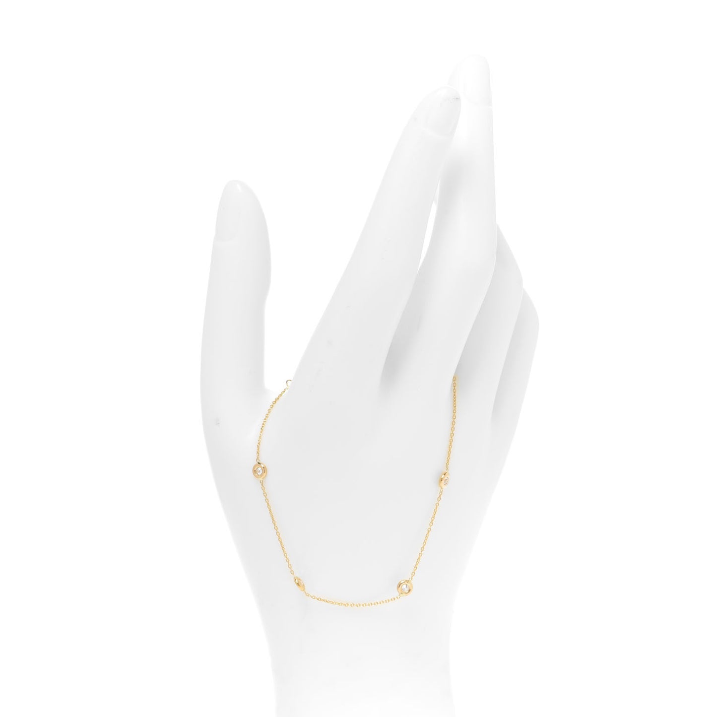 18K Yellow Gold Diamond By the Inch Five Station Bracelet