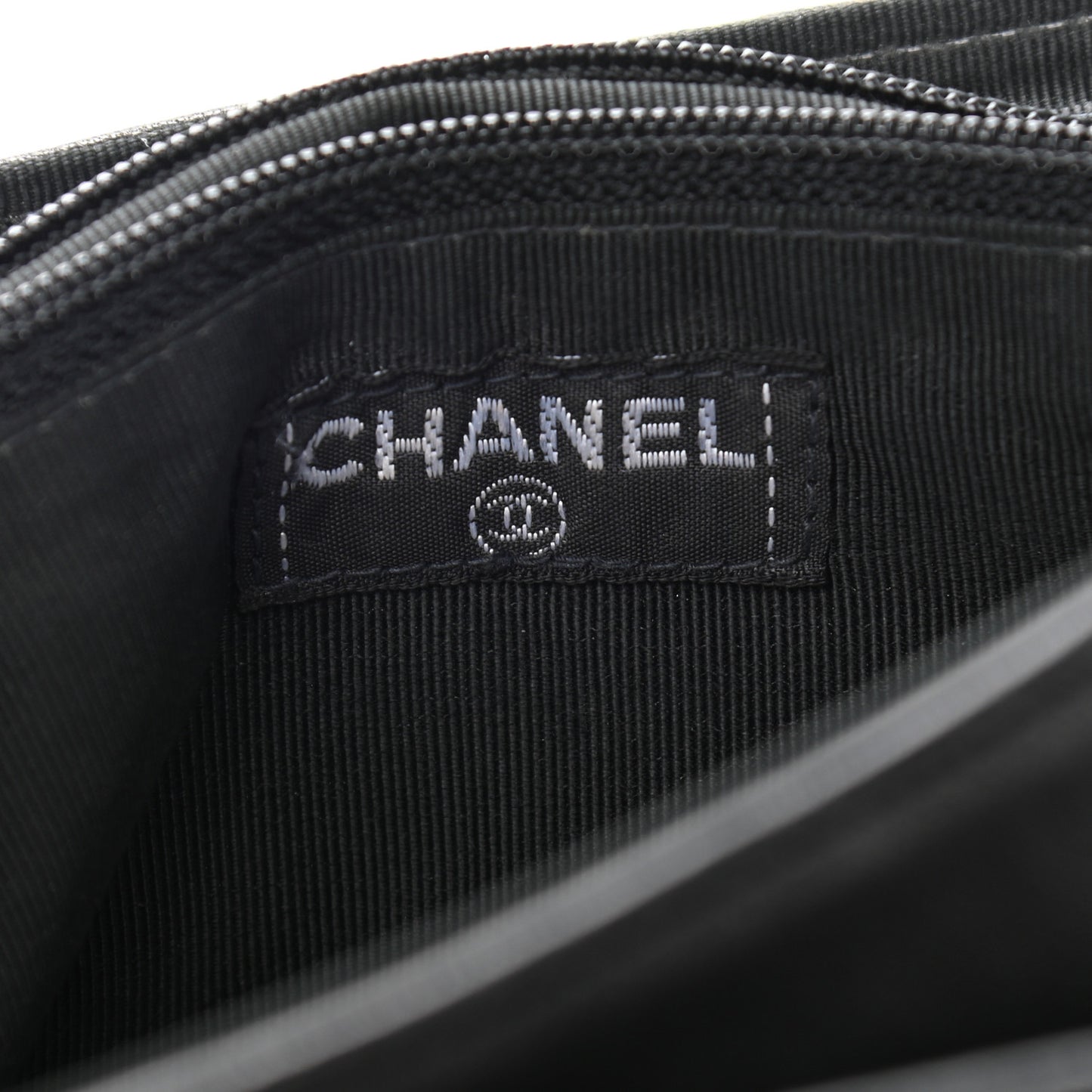 Lambskin Chocolate Bar Mademoiselle Flap Black