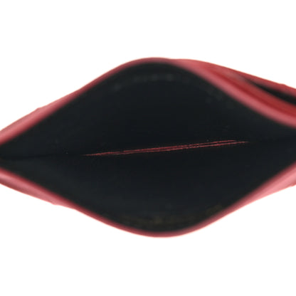 Saint Laurent Grain De Poudre Matelasse Chevron Monogram Credit Card Case Opyum Red 5 of 9