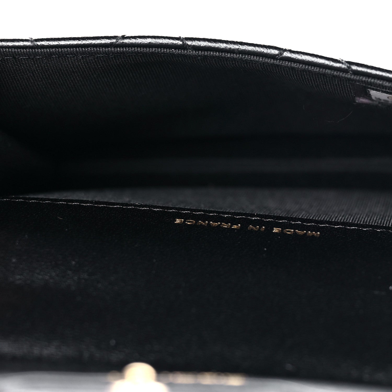 Chanel Lambskin Quilted Top Handle Flap Coin Purse With Chain Black 5 of 11