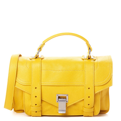 Proenza Schouler Lambskin Tiny PS1 Satchel Lemon 1 of 7