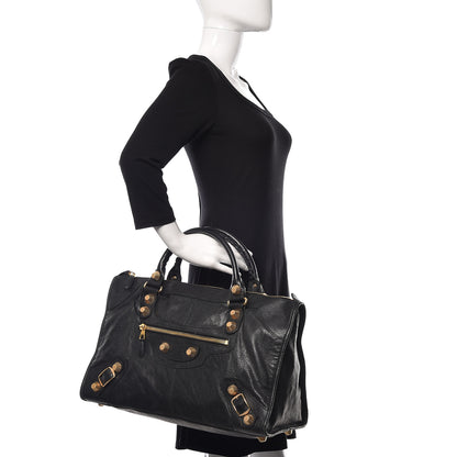 Balenciaga Agneau Giant 21 Gold Hardware Work Black 2 of 10