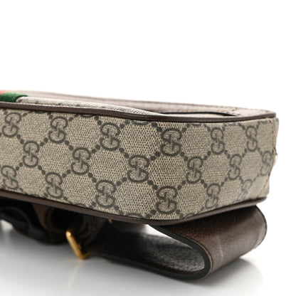 Gucci Soft GG Supreme Monogram Medium Ophidia Belt Bag Dark Brown 10 of 11