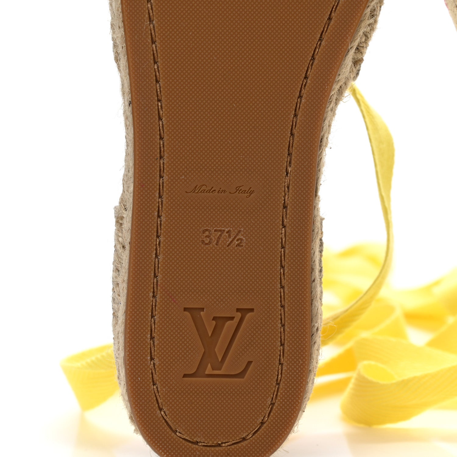 Louis Vuitton Canvas Monogram Starboard Espadrille Flats 37.5 Rose Pop 6 of 8