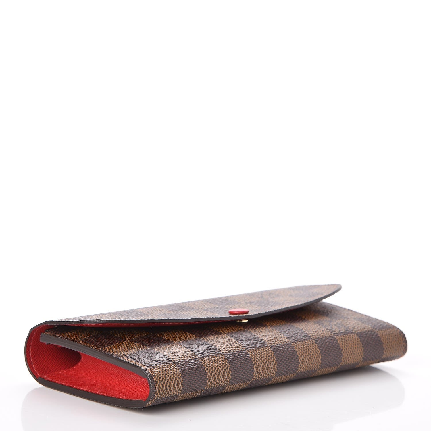 Louis Vuitton Damier Ebene Emilie Wallet Red 4 of 8