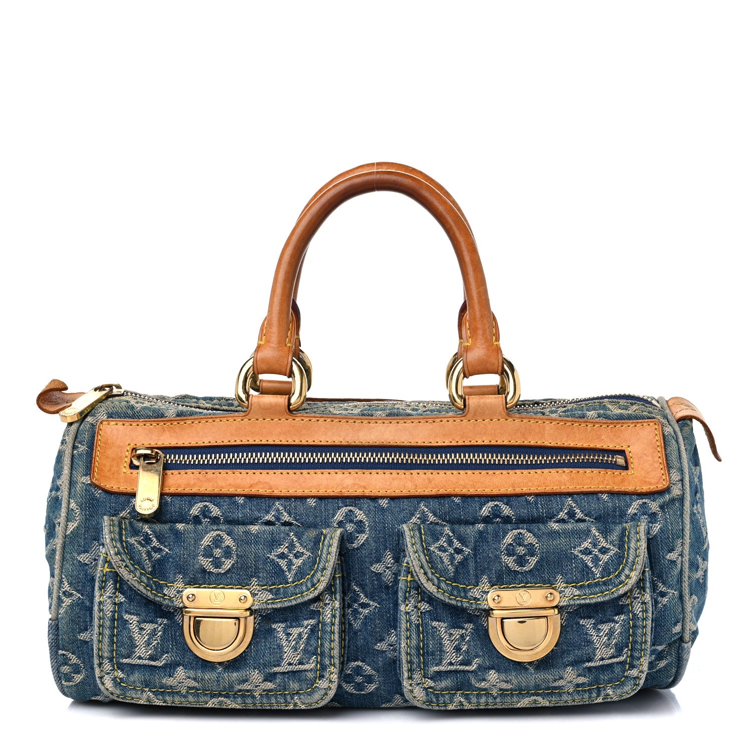 Louis Vuitton Monogram Denim Neo Speedy Blue 1 of 15