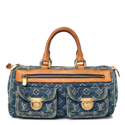 Louis Vuitton Monogram Denim Neo Speedy Blue 1 of 15