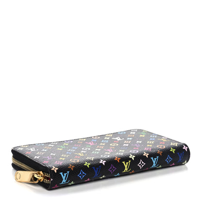 Louis Vuitton Monogram Multicolor Zippy Wallet Black Grenade 4 of 12