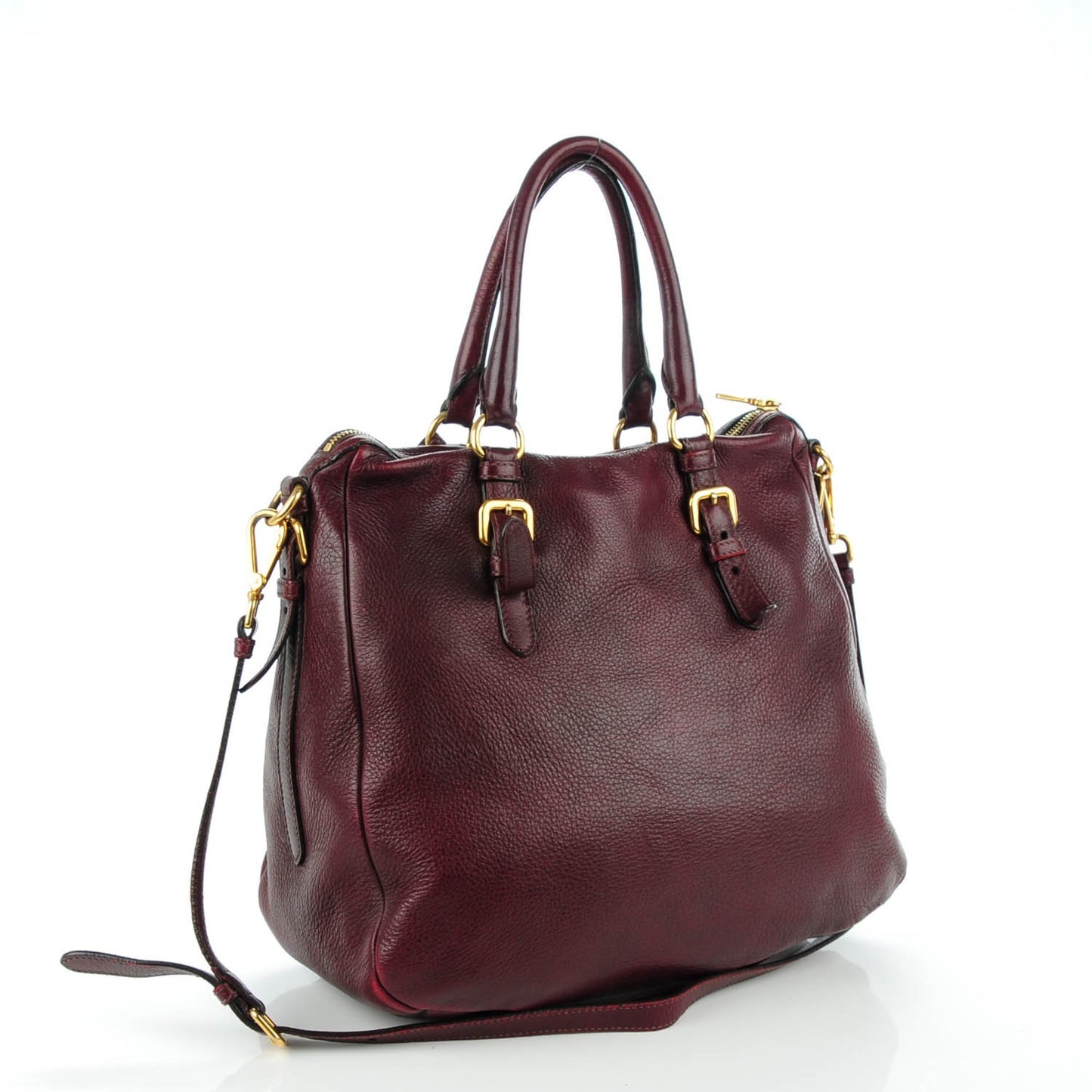 Cervo Deerskin Bauletto Amaranto