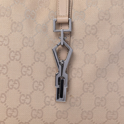 Gucci Monogram Small Jackie O Hobo Beige 8 of 10