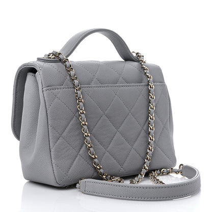Chanel Caviar Quilted Small Business Affinity Flap Grey 2 of 9