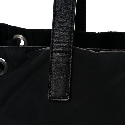 Prada Nylon Vela Drawstring Shopping Tote Black 18 of 20