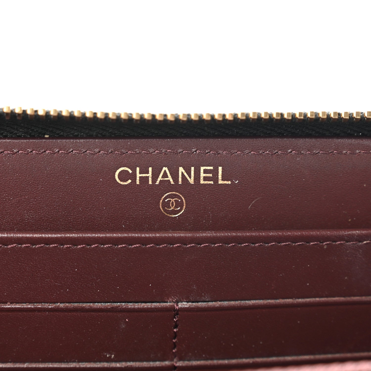 Chanel Caviar Quilted Large Gusset Zip Around Wallet Black 6 of 10