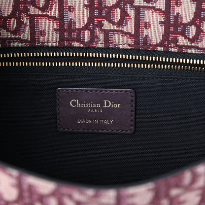 Christian Dior Oblique 30 Montaigne Flap Bag Burgundy 6 of 9