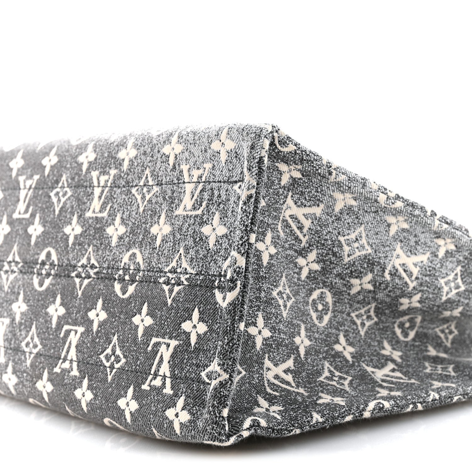Louis Vuitton Monogram Jacquard Denim Onthego MM Black 9 of 10