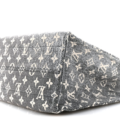Louis Vuitton Monogram Jacquard Denim Onthego MM Black 9 of 10