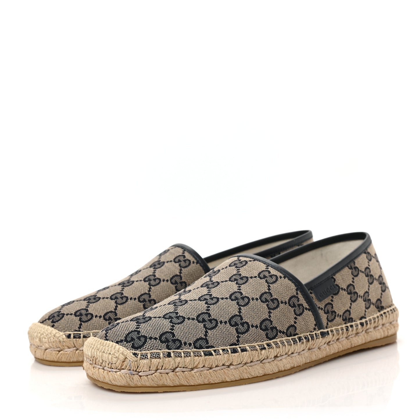 Monogram Miro Soft Calfskin Mens Espadrilles 9 Beige Blue