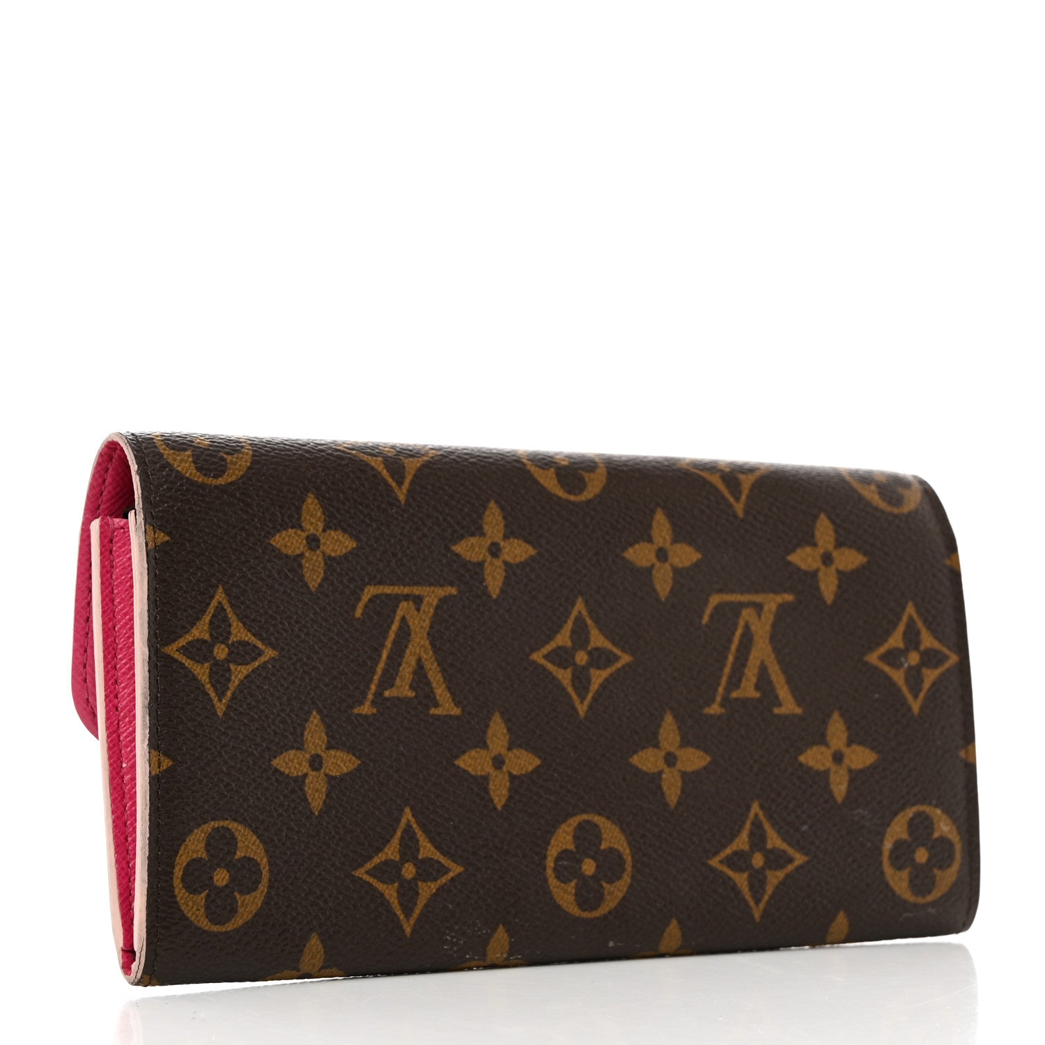 Louis Vuitton Monogram Bloom Flower Emilie Wallet Fuchsia 3 of 9