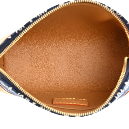 Louis Vuitton Jacquard Since 1854 Cosmetic Pouch PM Blue 5 of 6