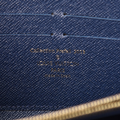 Louis Vuitton Damier Paillettes Zippy Wallet Blue 6 of 13