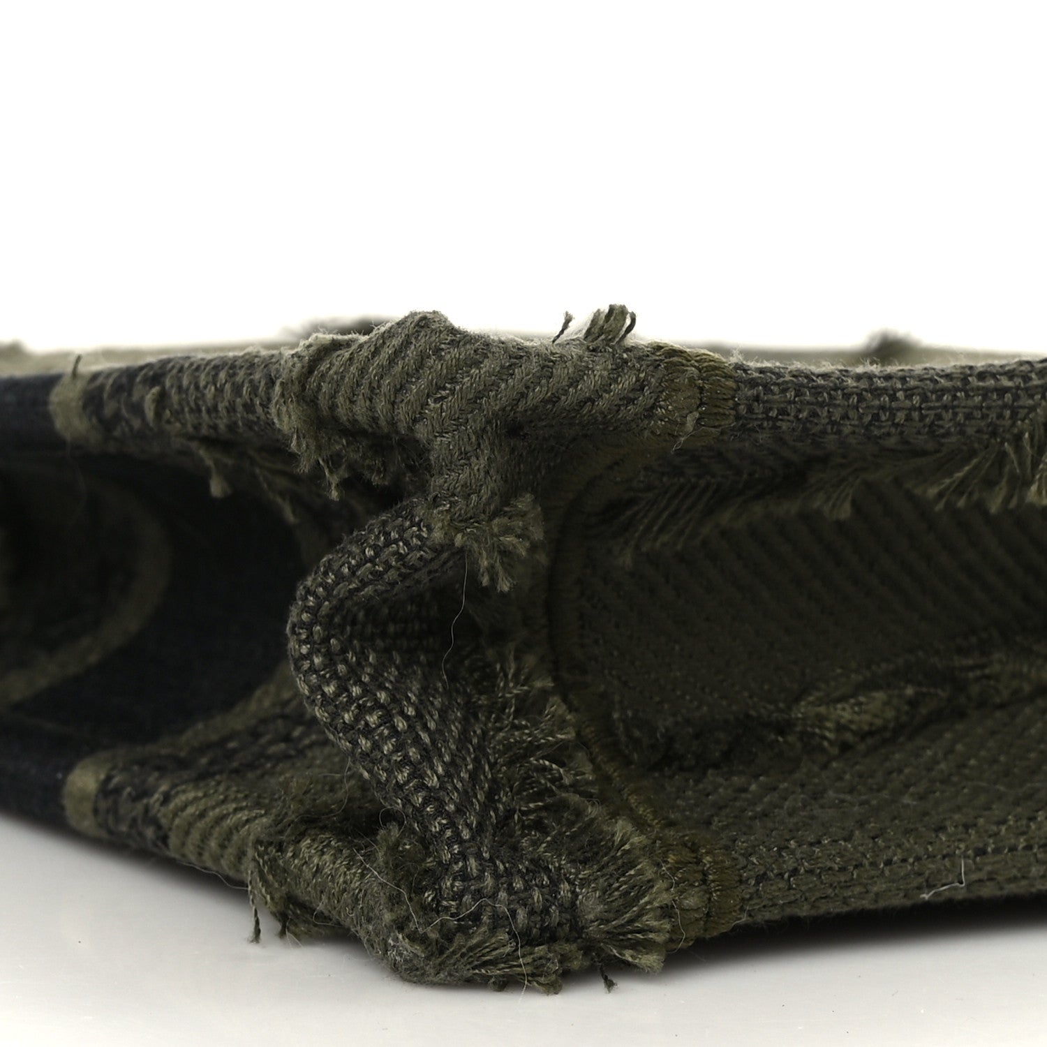 Christian Dior Canvas Embroidered Camouflage Mini Book Tote Green 7 of 8