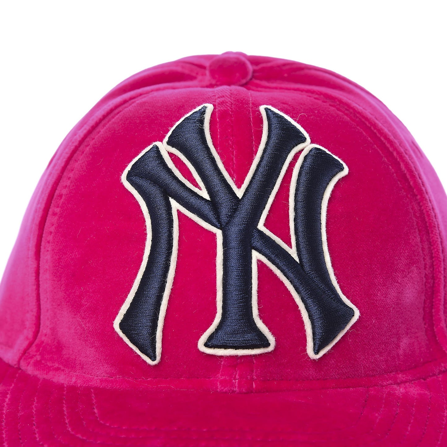 X MLB Velvet NY Yankees Baseball Hat 55-59 Pink