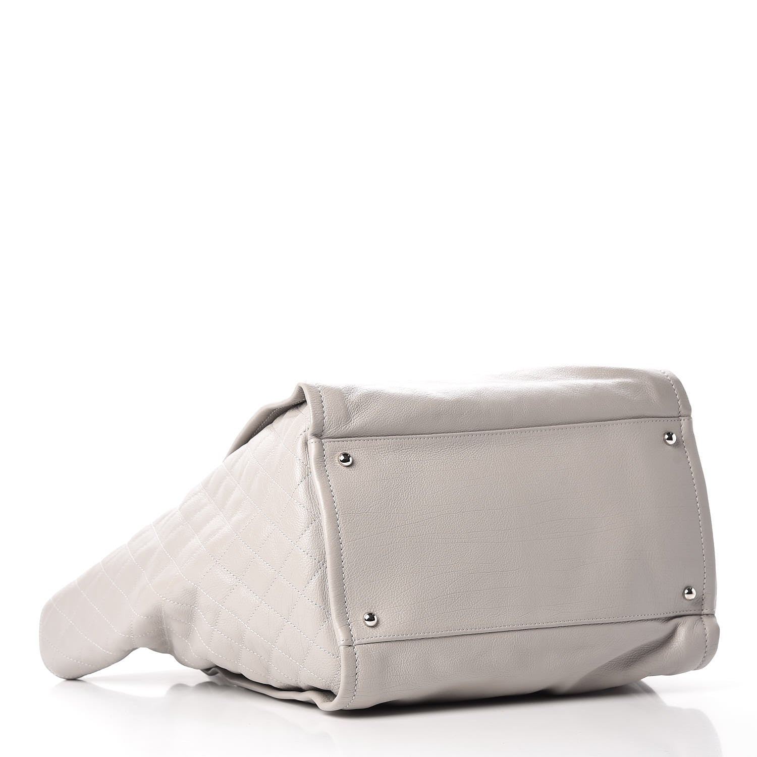 Chanel Calfskin CC Tote Grey 4 of 13