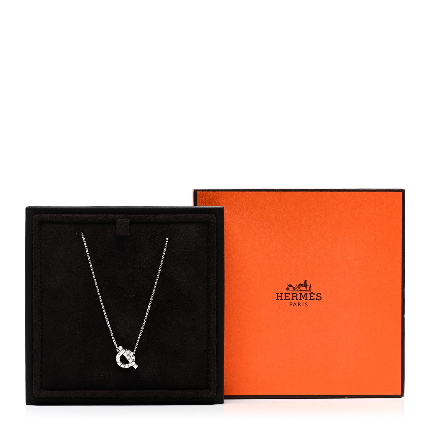 18K White Gold Diamond Finesse Pendant Necklace