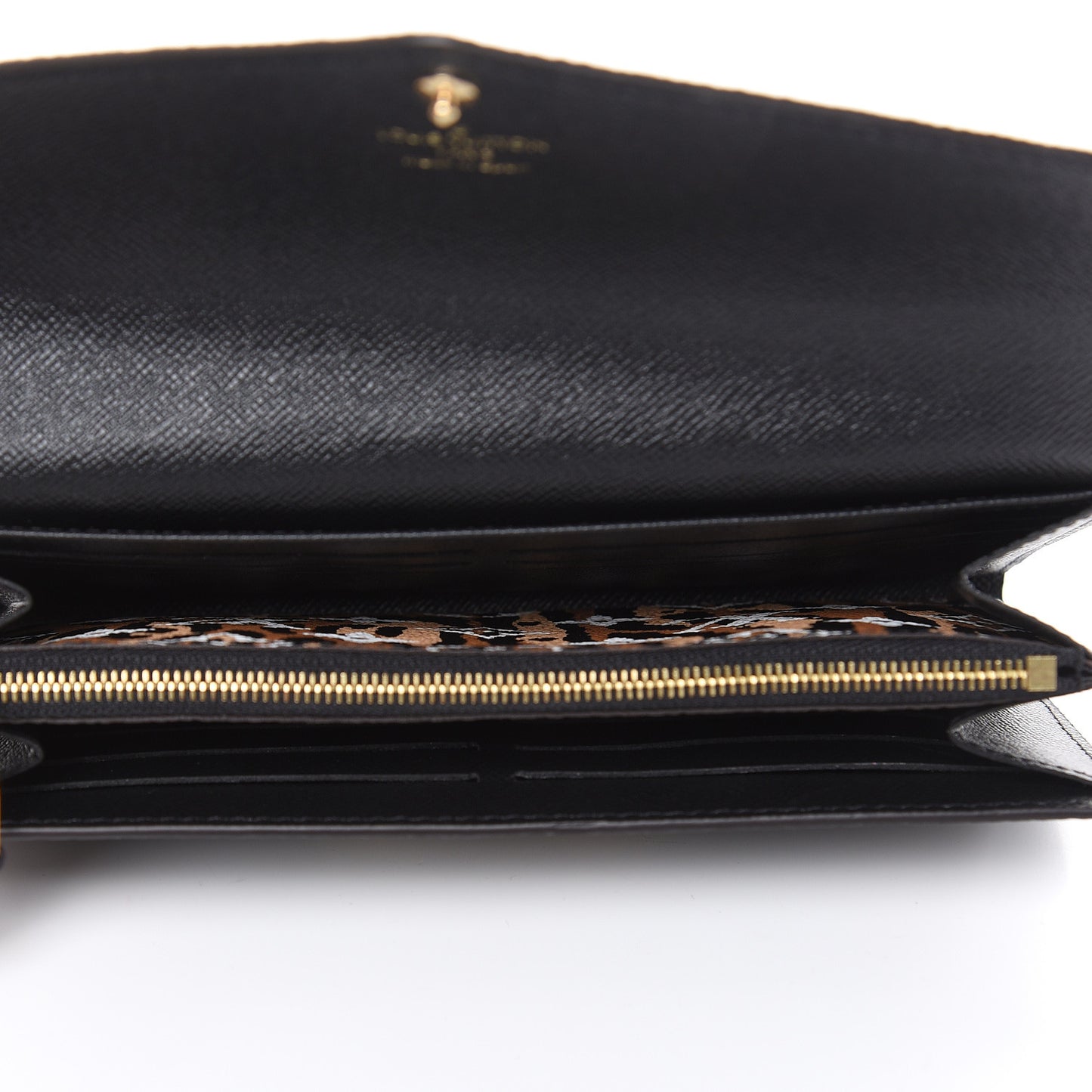Monogram Giant Jungle Sarah Wallet Black