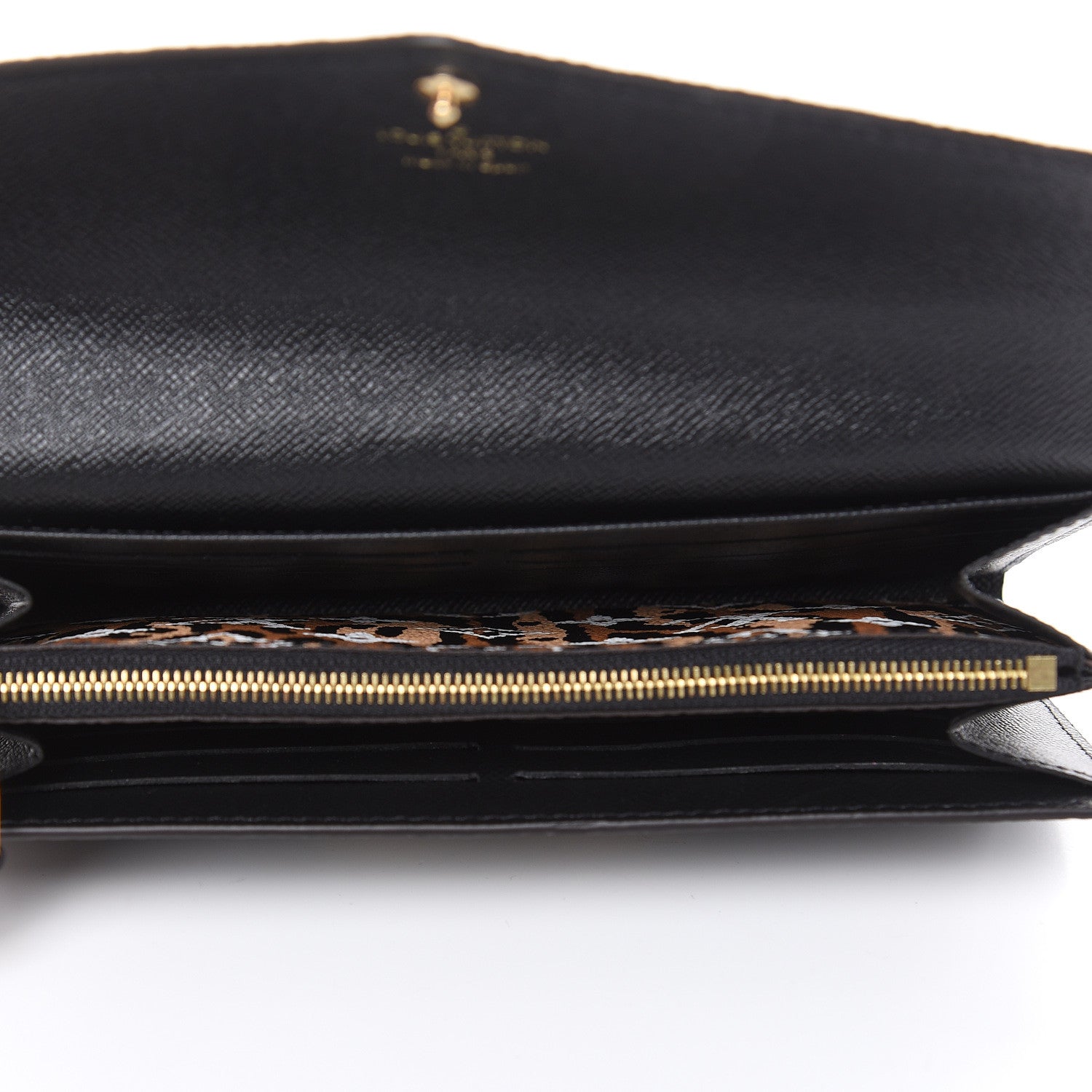 Louis Vuitton Monogram Giant Jungle Sarah Wallet Black 5 of 8