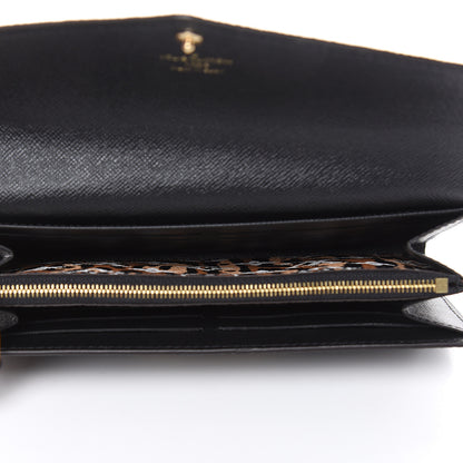Louis Vuitton Monogram Giant Jungle Sarah Wallet Black 5 of 8