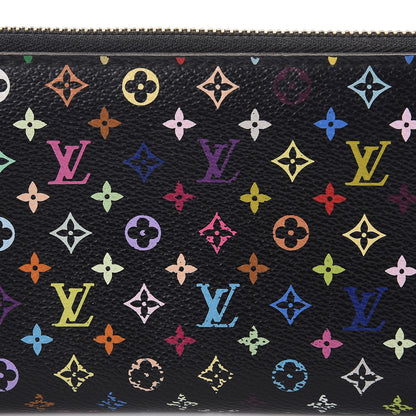 Louis Vuitton Monogram Multicolor Zippy Wallet Black 9 of 10