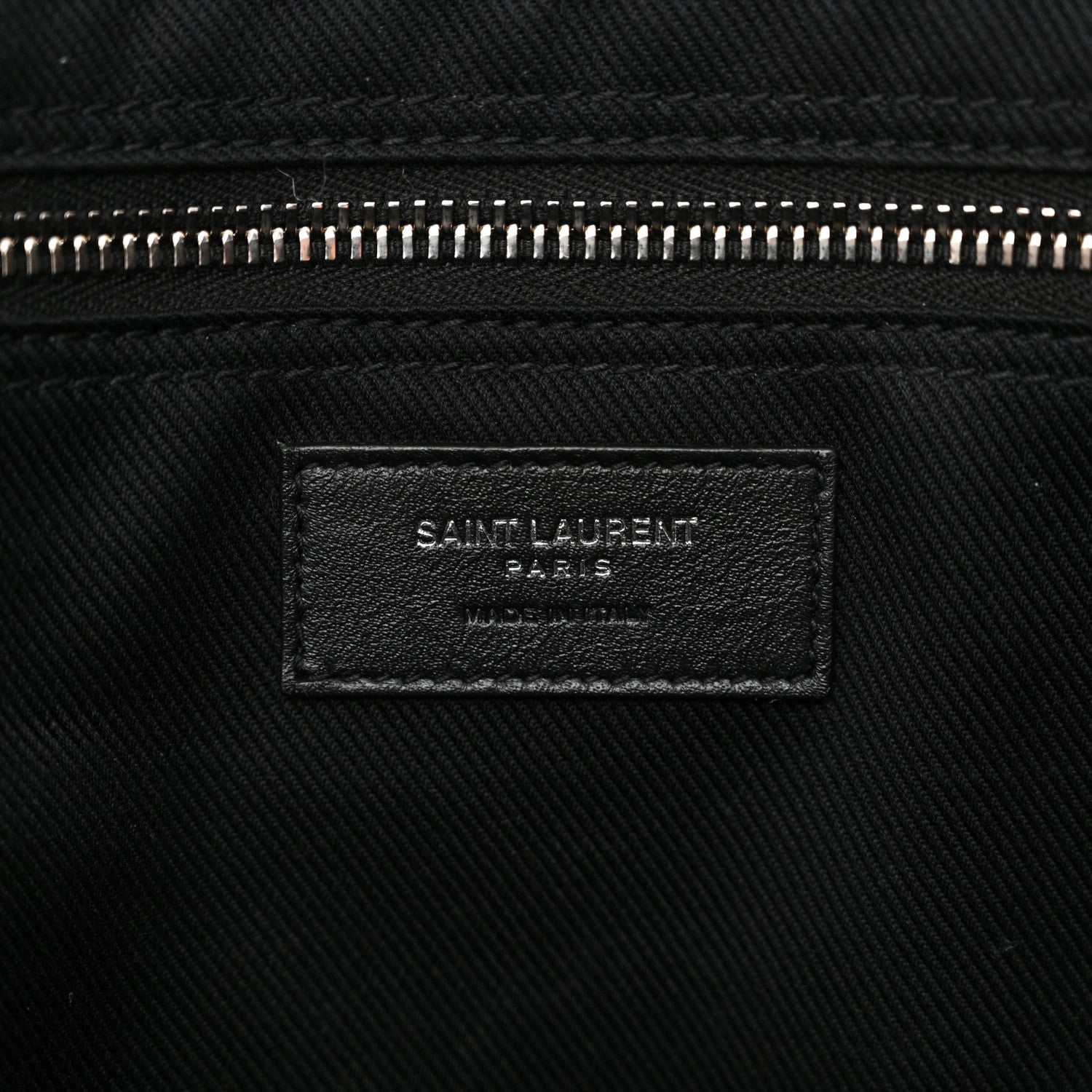 Saint Laurent Vitello Rive Gauche Large Tote Black 7 of 13