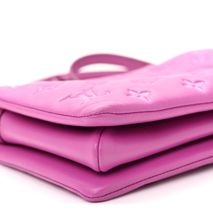 Louis Vuitton Lambskin Embossed Monogram Coussin BB Orchid 9 of 10