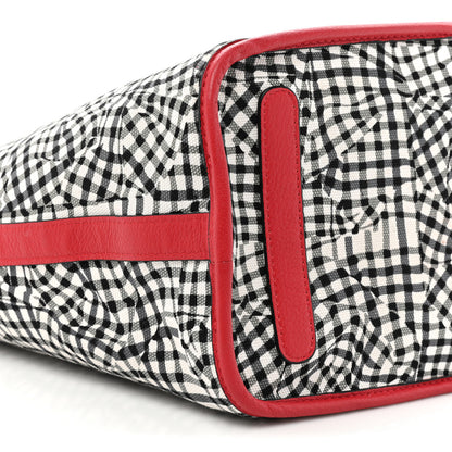 MCM Visetos Medium Liz Reversible Shopper Tote Ruby Red 14 of 26