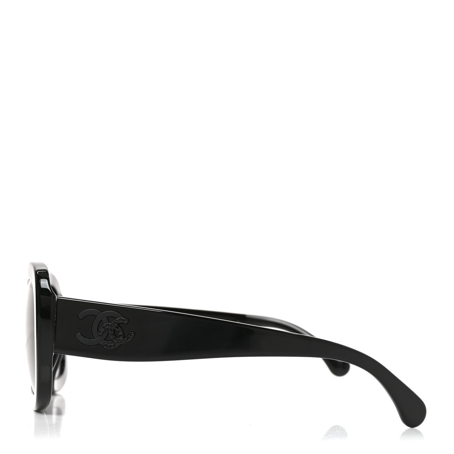 Chanel Acetate Polarized CC Sunglasses 5468-B-A Black 3 of 7