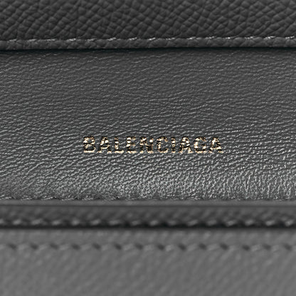 Balenciaga Grained Calfskin Logo Ville Day Bag XS Gris Perle Fonce White 5 of 9
