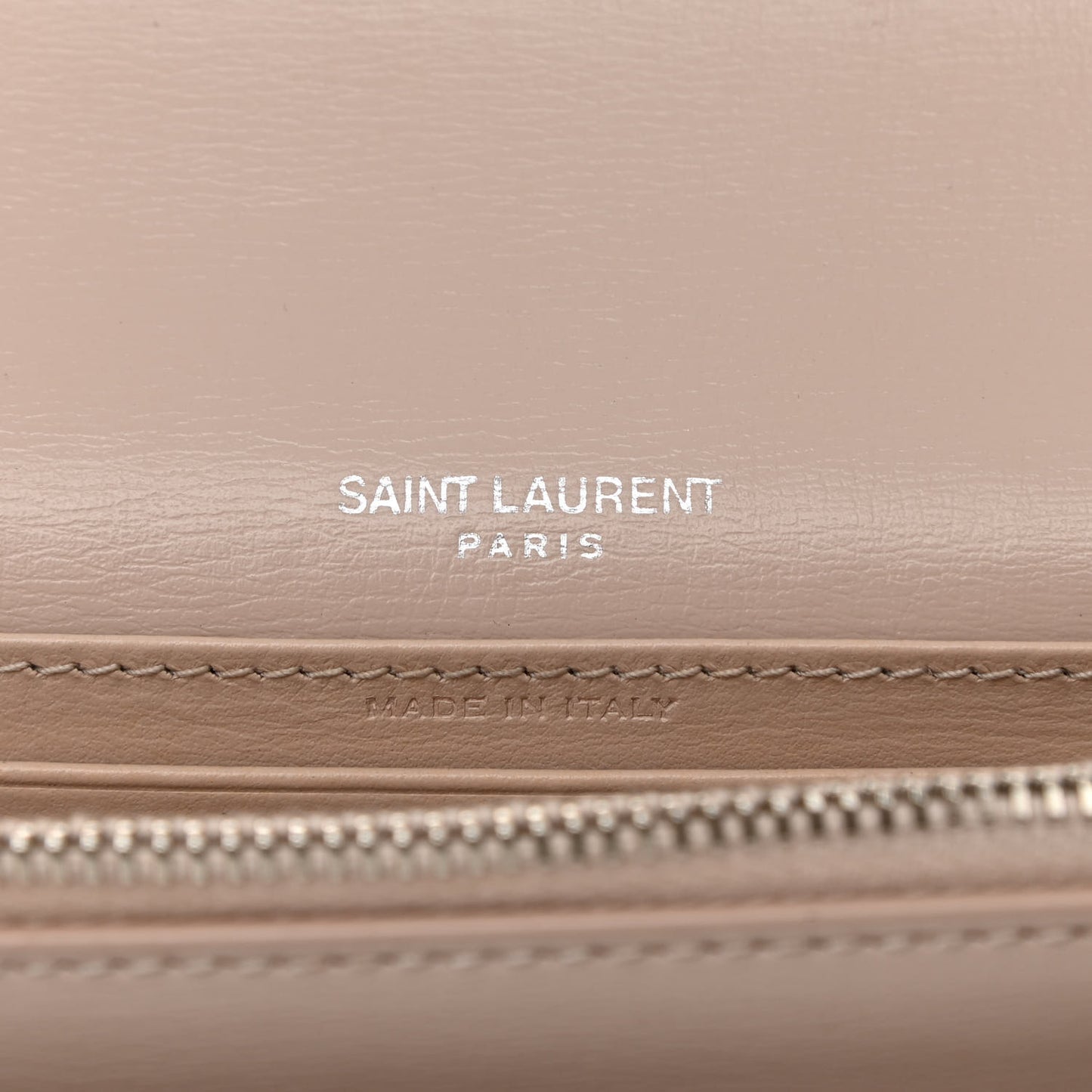 Calfskin Monogram Sunset Chain Wallet Light Pink