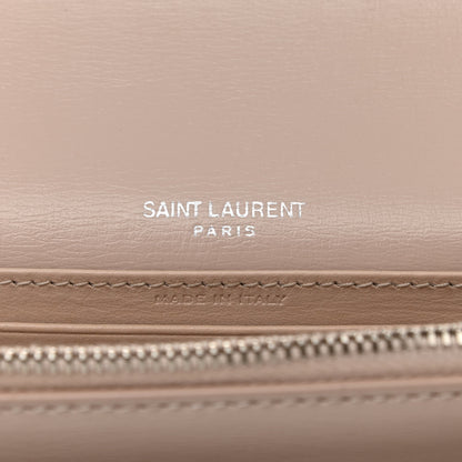 Saint Laurent Calfskin Monogram Sunset Chain Wallet Light Pink 5 of 11