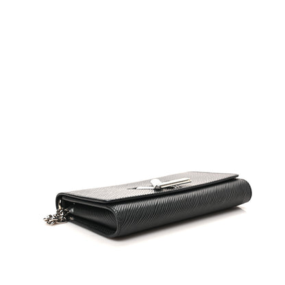 Louis Vuitton Epi Twist Chain Wallet Black 4 of 8