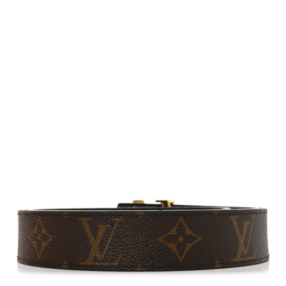 Louis Vuitton Calfskin Monogram 30mm LV Initiales Reversible Belt 85 34 Black 2 of 6
