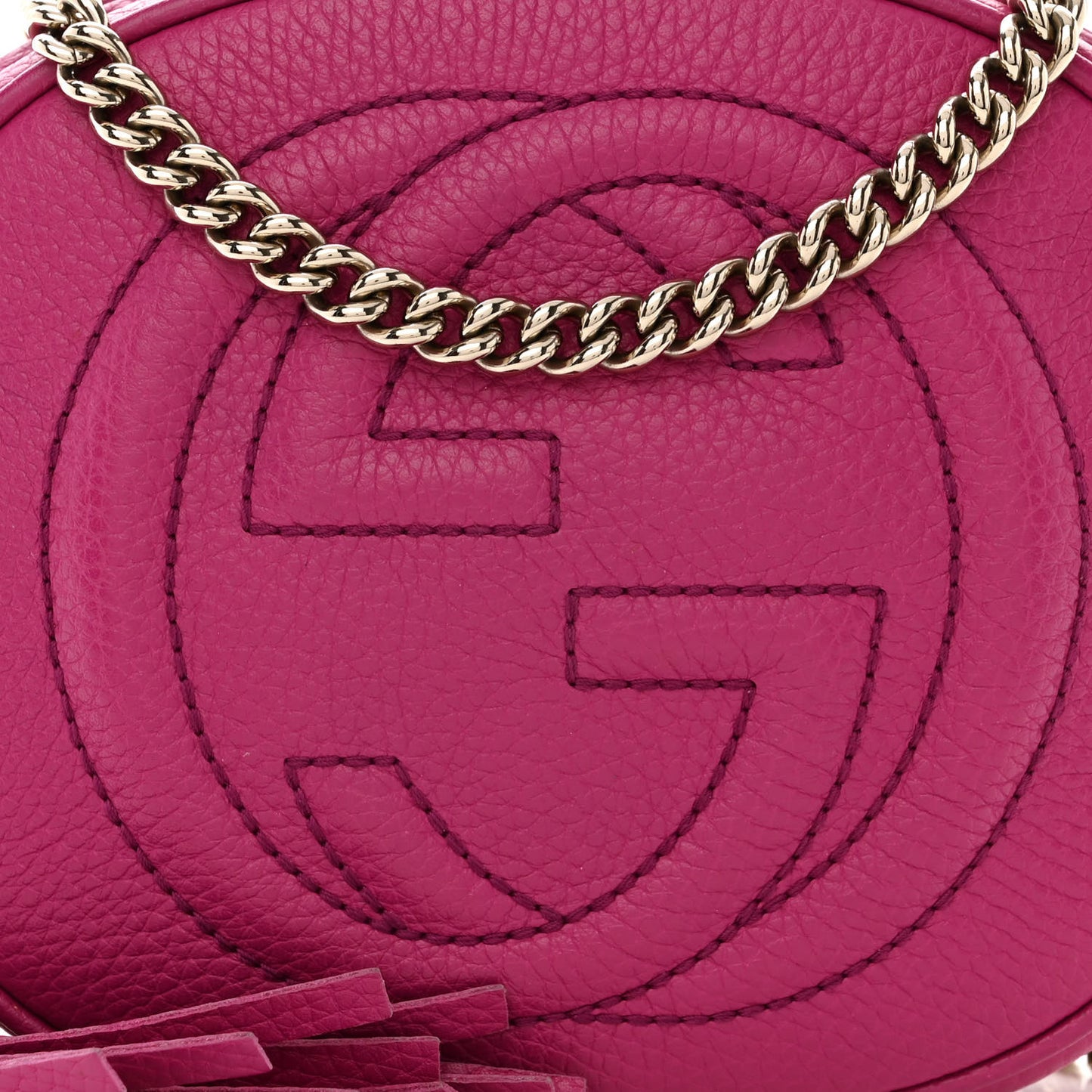 Cellarius Calfskin Mini Soho Chain Bag Bright Bouganville