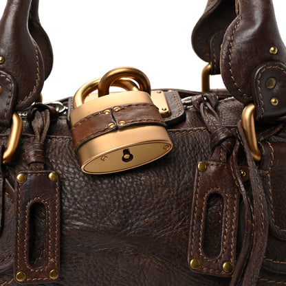 Chloe Calfskin Medium Paddington Satchel Chocolate 7 of 9