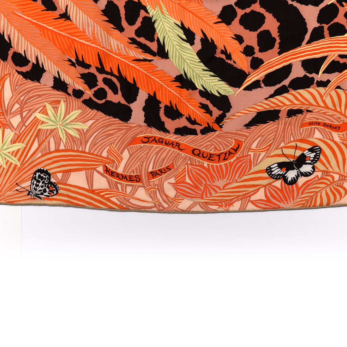 Cashmere Silk Jaguar Quetzal Shawl 140
