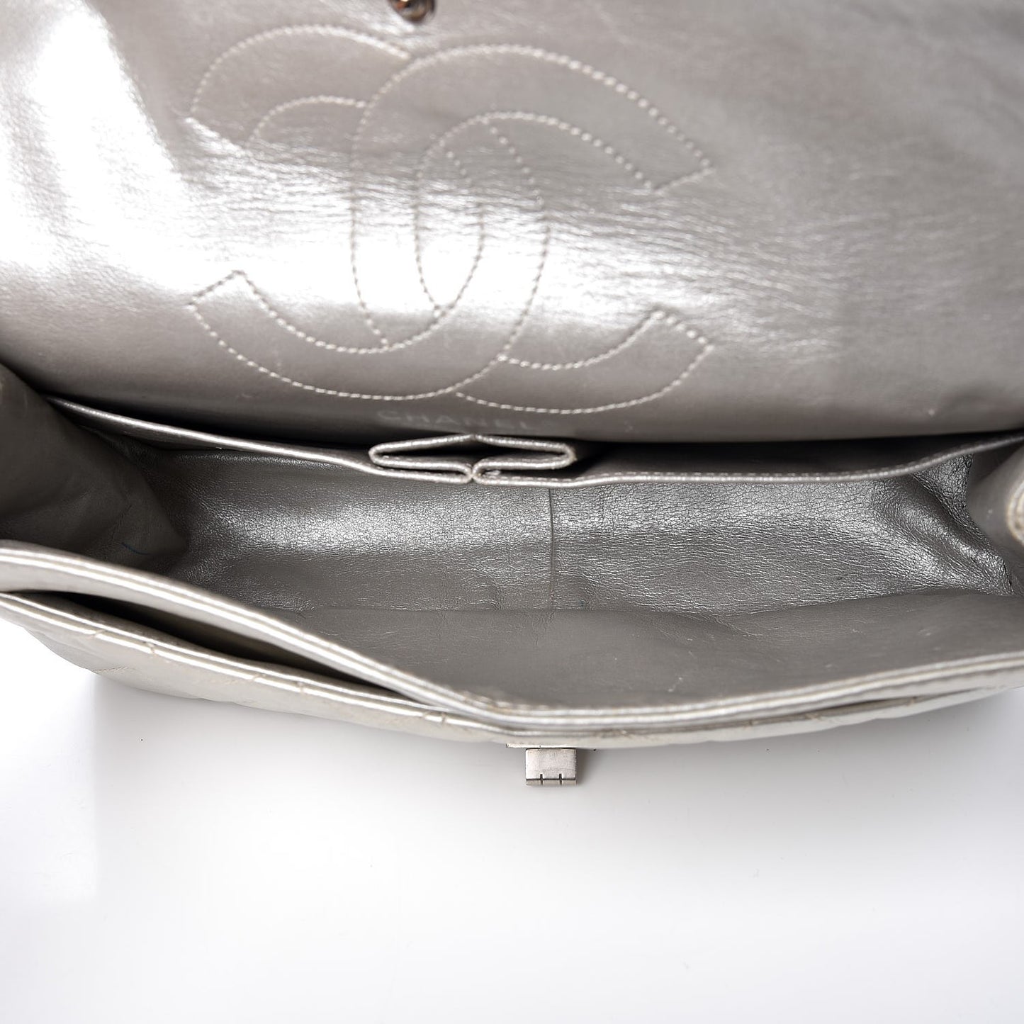 Metallic Lambskin Quilted 2.55 Reissue 226 Flap Pale Gold
