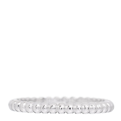 Van Cleef & Arpels 18K White Gold Small Perlee Ring 53 6.5 3 of 5