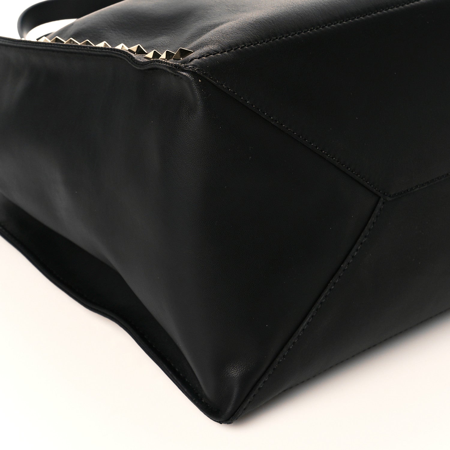 Valentino Garavani Nappa Medium Rockstud Soft Tote Black 8 of 9